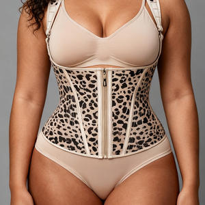 Gaine amincissante pour le corps à double couche avec armatures en acier, contrôle du ventre et <span class=keywords><strong>sous</strong></span>-<span class=keywords><strong>vêtement</strong></span> amincissant en latex - Product Image 3