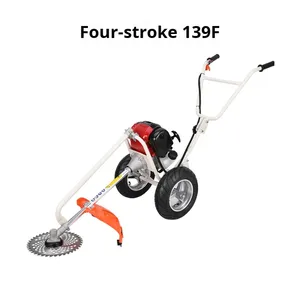 <span class=keywords><strong>Tondeuse</strong></span> à <span class=keywords><strong>Gazon</strong></span> Multifonctionnelle DIY, Moteur Thermique 4 Temps, Désherbeur Poussé, Débroussailleuse Domestique 2 Temps, Motoculteur 6375.cc - Product Image 5