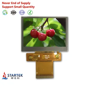 2.6 polegadas 320*240 paisagem ILI9342C luz solar legível MCU/SPI/RGB interface 300lêndeas TFT LCD Painel