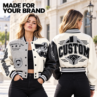 Blouson Bomber Varsity Color Block OEM ODM à Marque Privée avec Patch Chenille et Logo Personnalisé pour les Marques de Streetwear et de Vêtements pour Hommes