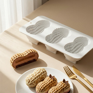 Peanut Shaped <b>Silicone</b> Cake Mold 8 Inch Heat Resistant <b>Baking</b> Tool For Home Commercial Use - Product Image 2
