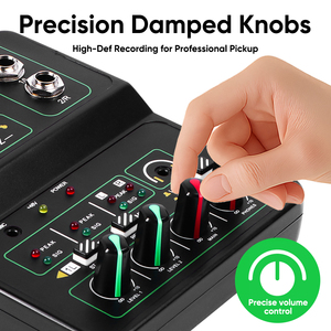 32Bit 96kHz USB Ses Kartı 2 Kanallı, 48V Fantom Güçlü, Hi-Z Girişli, Podcast Kaydı ve Gitar için - Product Image 6