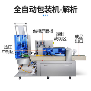Machine d'emballage automatique pour lingettes en papier à feuille unique, lingettes humides et lingettes désinfectantes en coton, type oreiller, Guangzhou Daxiang - Product Image 3