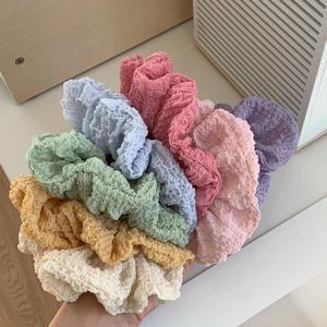 Coleteros Plisados Estilo Coreano, Lazos para el Cabello de Tela de Color Sólido, Accesorios para el Cabello de Alta Calidad para Uso Diario de Mujeres - Product Image 5