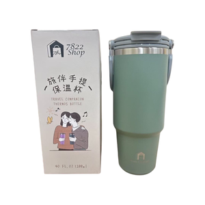 Taza de viaje ecológica al por mayor, compañero de viaje, vaso de mano portátil, taza aislada de acero inoxidable para exportación - Product Image 1