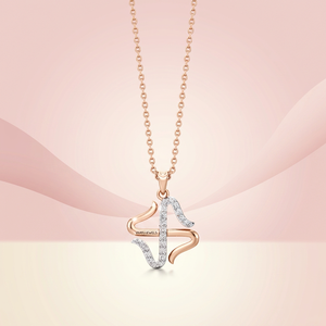 Colgante de Diamante Geométrico Abstracto de Moda para Mujer en Oro de 10K, 14K, 18K y Plata de Ley 925, 935 - Product Image 1
