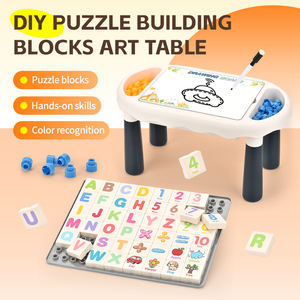 Offre Spéciale DIY <span class=keywords><strong>Halloween</strong></span> Puzzle Table En Bois Avec Planche À <span class=keywords><strong>Dessin</strong></span> Assemblage Éducatif En Plastique Bloc De Construction Jeu - Product Image 2