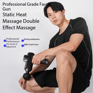 Pistolet de massage sans fil sans balais avec 4 têtes de massage, batterie 2000-4000 mAh, autonomie 3-6 heures, fonction musicale, relaxation musculaire - Product Image 2