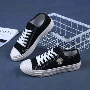 Zapatos de Mujer con Inyección, <span class=keywords><strong>Venta</strong></span> al por Mayor y Menor, Zapatos con Bordado de Flores, Lona Económica - Product Image 2