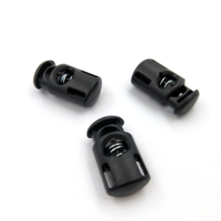 Boucle plastique à ressort multi-matériaux avec bouchon de cordon à un trou pour pistolet à eau peint Serrure de cordon en plastique 7mm sans nickel
