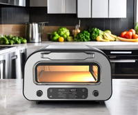 Oven Pizza Listrik Italia 1800W Kapasitas Besar Terlaris, Cocok untuk Penggunaan Rumah Tangga