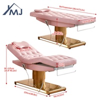 Mobilier de salon de beauté, table de massage électrique pour esthéticienne, lit pour extensions de cils