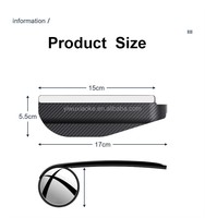 2 pièces YFL – Coques de rétroviseurs de voiture de luxe en PVC avec protection anti-pluie, accessoires extérieurs à clipser