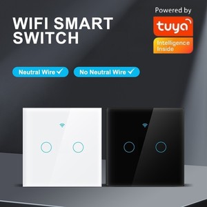 NOVSKI 86x86mm 触摸开关控制多功能支持 Alexa Google Home 英国欧盟电动 Wifi 智能电源玻璃壁插座 - Product Image 2