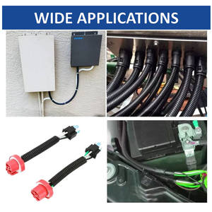 Гибкий гофрированный пластиковый короб из ПЭ для электропроводки, черный, для защиты кабеля и проводов - Product Image 6
