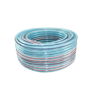 Tuyau d'arrosage de jardin en PVC, tuyau en plastique pour la maison, maille renforcée en acier, 4/6/1 pouce, antigel, lavage de voiture, tuyau flexible tressé en peau de serpent - Product Image 1