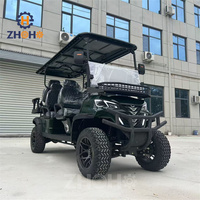 Le chariot de golf électrique 6 places le plus populaire, type Dune Buggy, avec batterie au lithium/plomb-acide 60V offrant une autonomie de 80-100 km