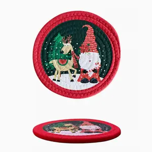Santa Claus Cotton Woven Table Placemats for Christmas thoughtful gift