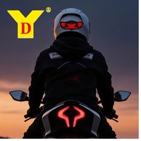 Casque de vélo intelligent YD BH-1 avec écran LED programmable, étanche IP66, feu arrière, pour utilisation en ville et en montagne