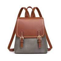 Sac à dos en cuir tendance pour femmes, grande capacité, pour les voyages et l'usage quotidien, avec un design élégant, au prix de gros