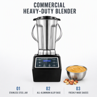 Pot de remplacement en acier inoxydable 20PA pour mixeur de cuisine commercial industriel multifonction haute vitesse