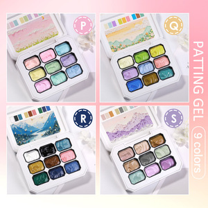 Paleta de esponjas Karroy para esmalte en gel, 12 colores, set para mezclar y crear efecto ombré, para pintar degradados, no tóxico, sin necesidad de limpiar, curado UV/LED - Product Image 4