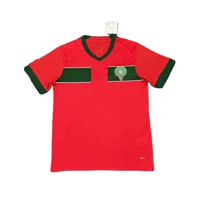 customized drop shipping morocco red home soccer football jersey 2024