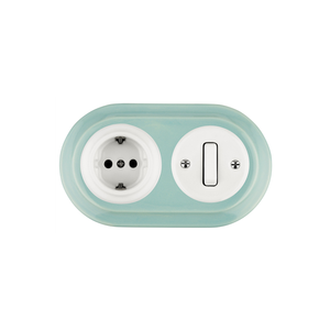 Porcelain Frames for Retro Wall <strong>Switch</strong> and Socket,ceramic Covering for <strong>Vintage</strong> <strong>Light</strong> <strong>Switch</strong> - Product Image 2