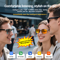 Lunettes Intelligentes 51 pour IA, Contrôle par Application, Navigation Audio, Assistant Vocal, Conduite, Casque Portable Intelligent