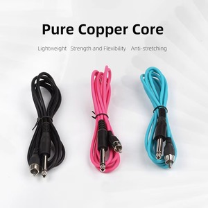 1.8m Pure Copper RCA Tattoo Cord Flexible Silicone Cable Lightweight <b>Wire</b> for Tattoo Machine Power Supply - Product Image 2