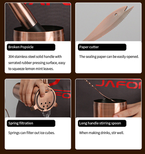 8 kits d'outils de <span class=keywords><strong>barman</strong></span>, <span class=keywords><strong>shaker</strong></span>, kit de <span class=keywords><strong>barman</strong></span> à marque privée, outil de bar avec support en bambou, ensemble de <span class=keywords><strong>shaker</strong></span> à cocktails - Product Image 6