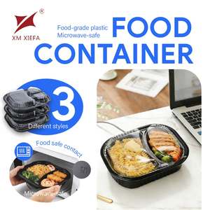 Envase de Plástico para Comida para Llevar con 1/2/3 Compartimentos, con Logotipo y Tamaño Personalizados, Envase Desechable de PP - Product Image 4