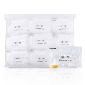 Accesorios de Viaje, Artículos de Higiene Personal, Amenidades para Huéspedes de Hotel, Gorro de Ducha Desechable Impermeable de PE Transparente Envuelto Individualmente - Product Image 1