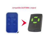 Télécommande en plastique à code d'apprentissage automatique compatible 26,975 MHz 40,685 MHz Hormann pour porte de garage, portée 100 m, 4 boutons RKING