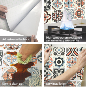 Papier peint autocollant en vinyle PVC imperméable ORON, papier peint pour salle de bain, autocollant mural, papier peint 3D auto-adhésif en rouleau pour la décoration de la maison - Product Image 2