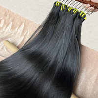 Cheveux Vierges Indiens Vietnamiens Double Trame Raides Qualité 12A 100% Humains Non Traités Bruts, Lots de Mèches