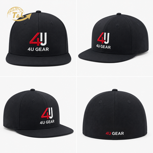 Gorras 4U ODM OEM al por Mayor, Gorras Personalizadas con Logotipo Bordado en 3D, Gorras de Visera Plana de Alta Calidad, Gorra Snapback de 6 Paneles con Visera Plana - Product Image 6