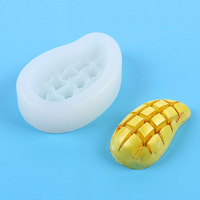 Moule en silicone pour bougies en forme de mangue, ananas, citron et banane, moule créatif pour chocolat, gâteaux et glaces en forme de fruits et bananes