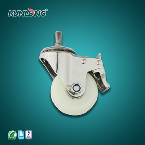 Hardware-Teile SK6-ZZ75108S-S 3 Zoll Eisen Heavy Duty Caster Wheel Verzinkte Bremse Caster Wheels - Product Image 4