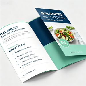 Folleto <span class=keywords><strong>de</strong></span> Introducción a Suplementos Nutricionales Personalizado, Impreso a Todo Color, Folleto Publicitario para Tienda <span class=keywords><strong>de</strong></span> Alimentos Saludables - Product Image 1