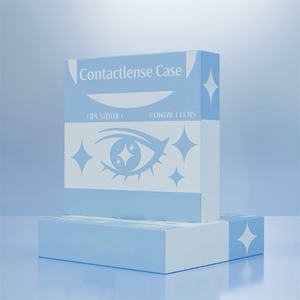 Petite boîte de stratification mate de feuille d'or pour l'emballage de <span class=keywords><strong>lentille</strong></span> de <span class=keywords><strong>produit</strong></span> cosmétique Offre Spéciale les boîtes de haute qualité coupent la fenêtre - Product Image 4