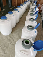 Réservoir scientifique d'azote liquide 30L YDS-30-80, flacon de stockage d'échantillons biologiques en alliage d'aluminium, longue durée de vie