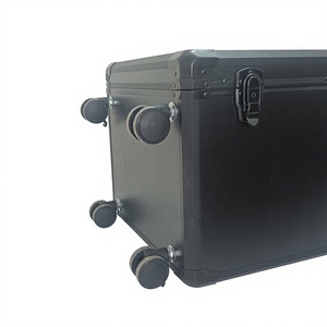 Boîte de rangement miniature empilable Yoya, cadre en alliage d'aluminium, fenêtre transparente, antichoc, grande capacité, sécurisée avec protection à 360° ° Roues - Product Image 3