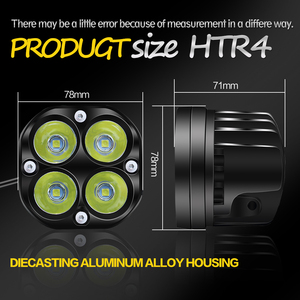 Htr4 40 Wát 3.0 inch LED làm việc đèn 12V <span class=keywords><strong>24V</strong></span> LED Spotlight cho LED làm việc ánh sáng cho off-road xe máy kéo LED làm việc ánh sáng - Product Image 5