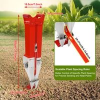 Semoir et applicateur d'engrais manuel portable pour jardins domestiques, idéal pour la plantation de maïs, d'arachides, de soja et de légumes