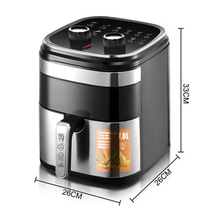 Friteuse à air numérique électrique sans huile en acier inoxydable 7L avec circulation d'air à 360° et fenêtre de visualisation - Product Image 4