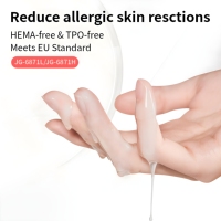 TRIONE Gel de renforcement mat 2 en 1, gel de finition fonctionnel, sans HEMA, auto-nivelant, base forte pour le renforcement et la réparation des ongles