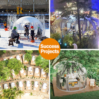 Dôme de bulle transparent pour restaurant en plein air, maison igloo, tente de glamping de luxe géodésique, Airbnb extérieur