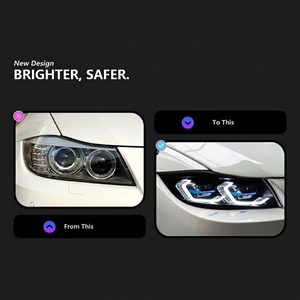 Faros Delanteros LED para Automóvil, Lentes Láser, Luces LED para <span class=keywords><strong>BMW</strong></span> Serie 3 E90 <span class=keywords><strong>E91</strong></span> 330i <span class=keywords><strong>320i</strong></span> 328i 335i, Gran Venta - Product Image 2