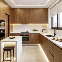 YALIG Ensemble de meubles de cuisine modulaires écologiques et modernes, petit format, avec évier, robinet et charnières, idéal pour appartement